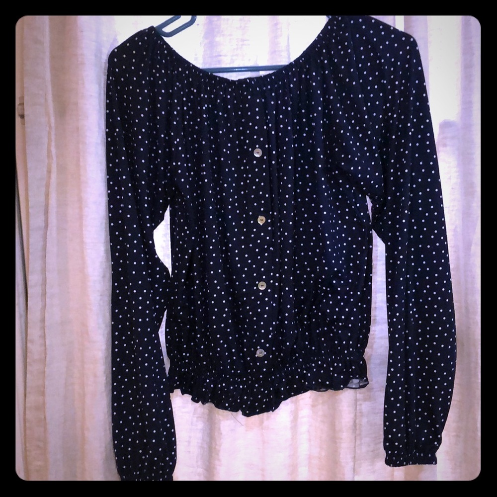 Crown of Hearts  Brea Button Front Top